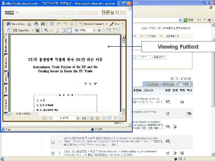 Viewing Fulltext www. riss 4 u. net 