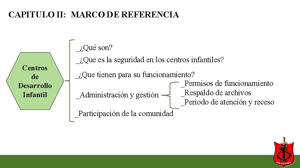 CAPITULO II: MARCO DE REFERENCIA _¿Qué son? Centros de Desarrollo Infantil _¿Que es la CAPITULO II: MARCO DE REFERENCIA _¿Qué son? Centros de Desarrollo Infantil _¿Que es la