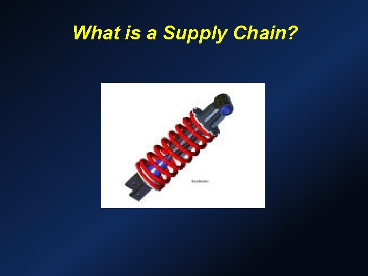 What is a Supply Chain? What is a Supply Chain?