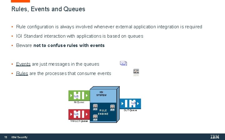 Rules, Events and Queues • Rule configuration is always involved whenever external application integration Rules, Events and Queues • Rule configuration is always involved whenever external application integration