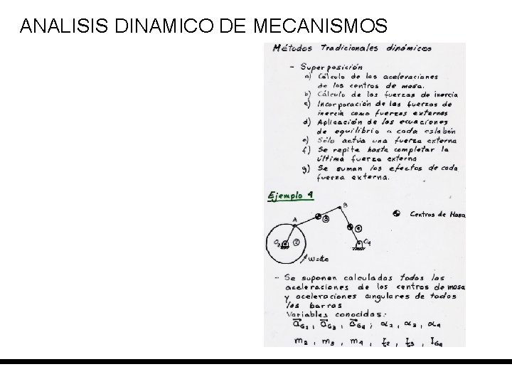 ANALISIS DINAMICO DE MECANISMOS 