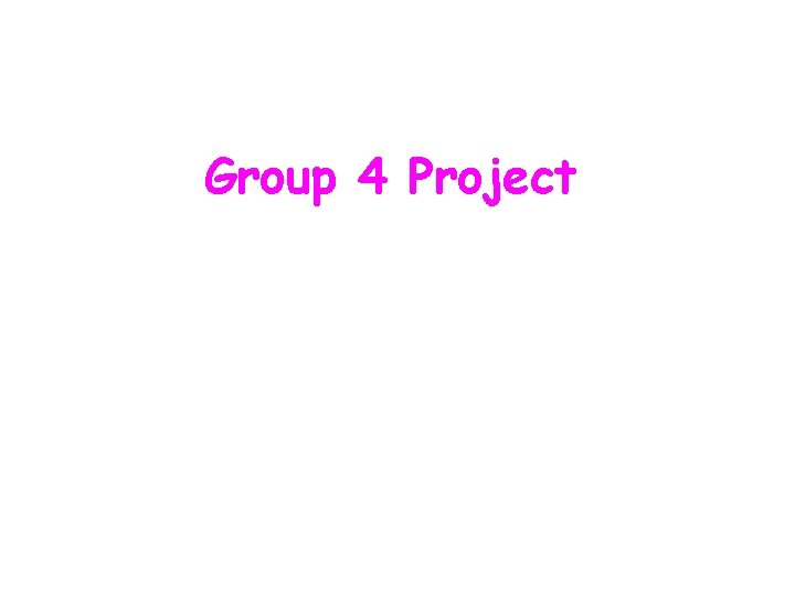 Group 4 Project 