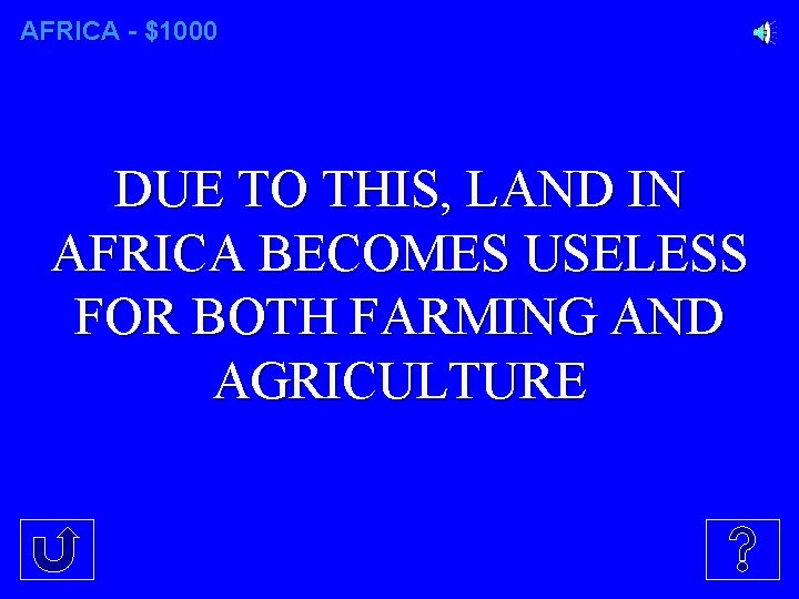 AFRICA - $1000 DUE TO THIS, LAND IN AFRICA BECOMES USELESS FOR BOTH FARMING