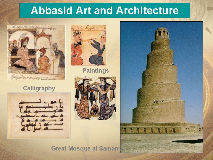 Abbasid Art and Architecture Paintings Calligraphy Great Mosque at Samarra 