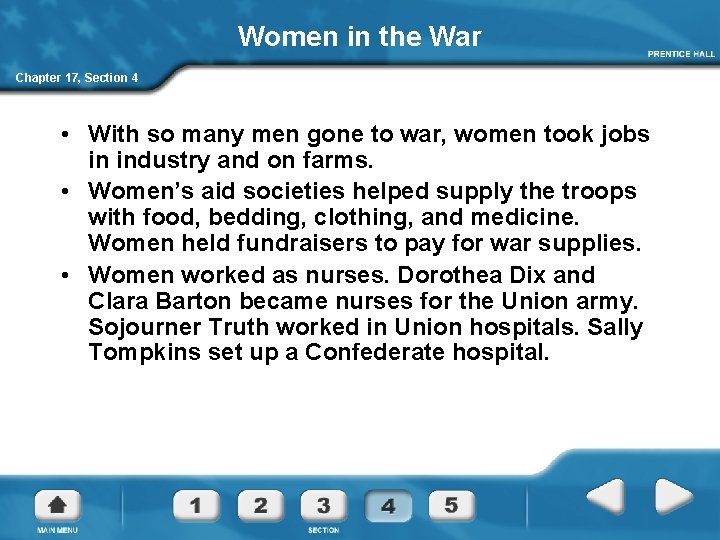 Women in the War Chapter 17, Section 4 • With so many men gone