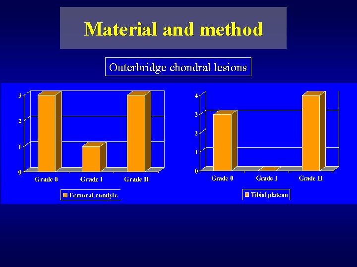 Material and method Outerbridge chondral lesions 