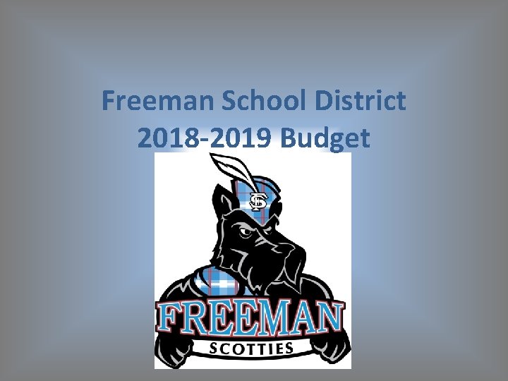 Freeman School District 2018 -2019 Budget 