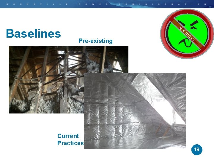 Baselines N ot Pre-existing gr os s Current Practices 19 