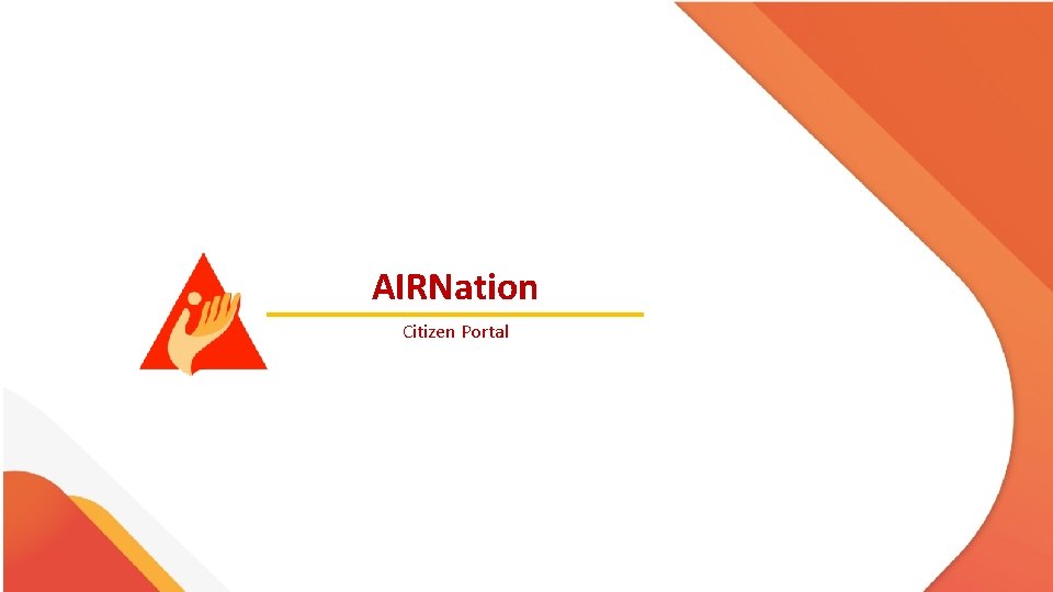 AIRNation Citizen Portal 