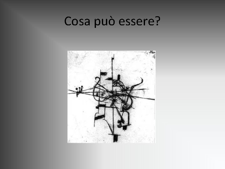 Cosa può essere? Cosa può essere?
