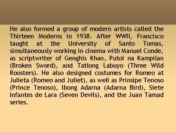 He also formed a group of modern artists called the Thirteen Moderns in He also formed a group of modern artists called the Thirteen Moderns in