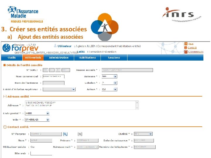 3. Créer ses entités associées a) Ajout des entités associées 