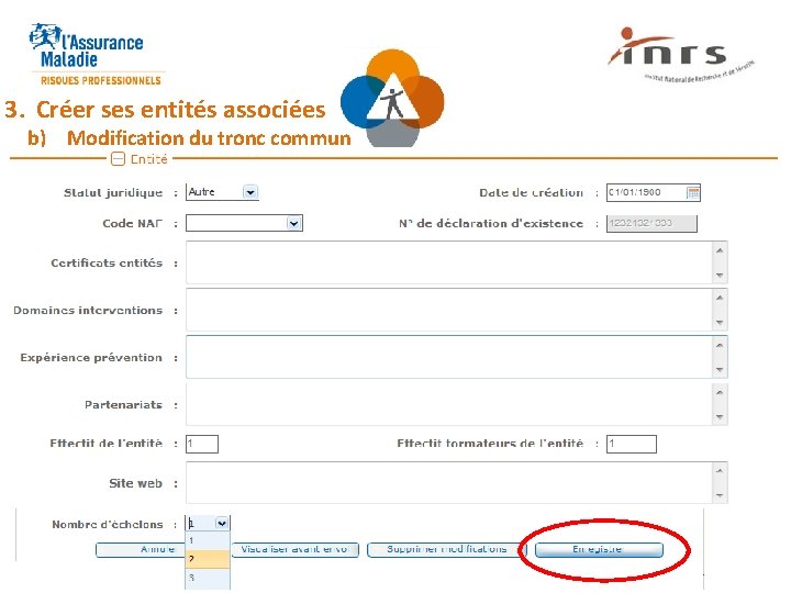 3. Créer ses entités associées b) Modification du tronc commun 