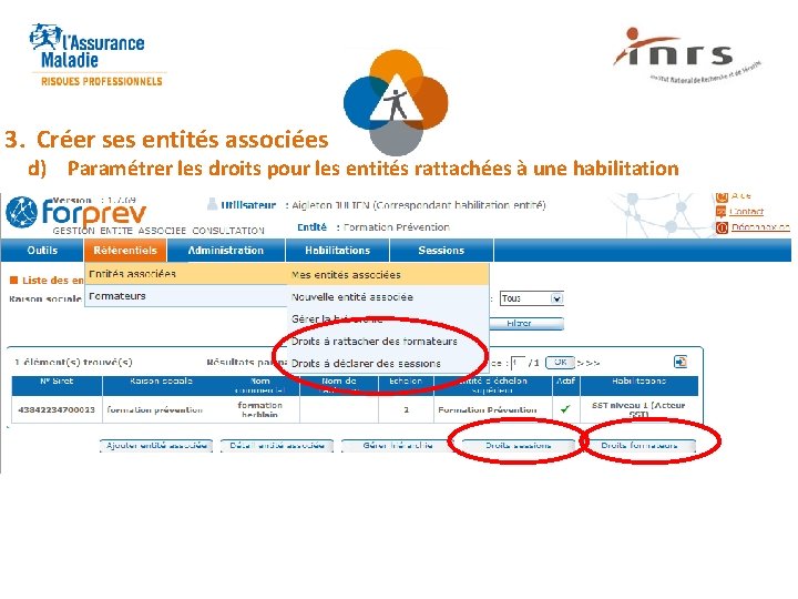 3. Créer ses entités associées d) Paramétrer les droits pour les entités rattachées à