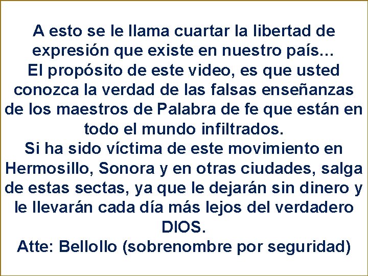 La herejía de que Jesús murió espiritualmente: Detrás del telón – Pa A esto