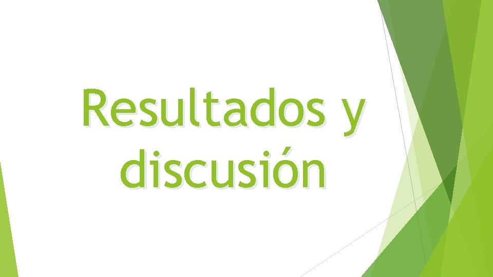 Resultados y discusión 