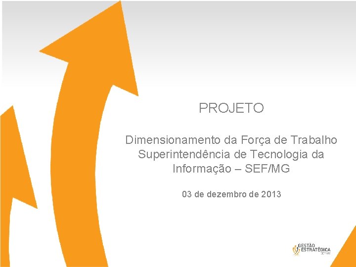 PROJETO Dimensionamento da Força de Trabalho Superintendência de Tecnologia da Informação – SEF/MG 03