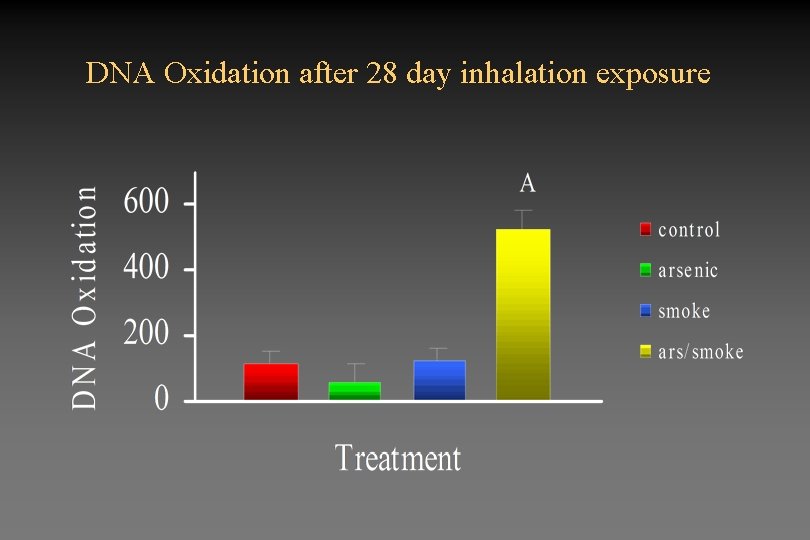 DNA Oxidation after 28 day inhalation exposure 