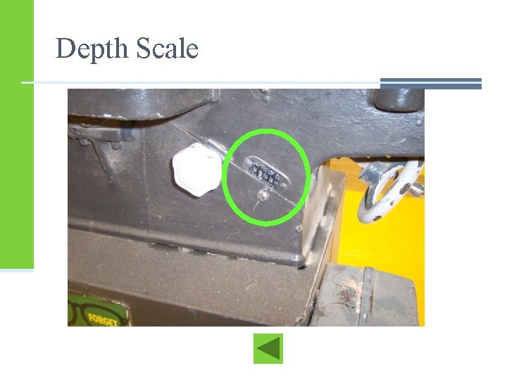 Depth Scale Depth Scale