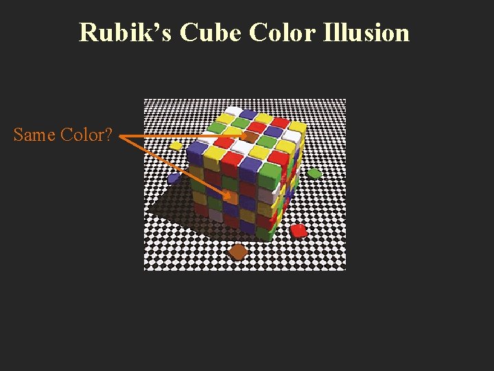 Rubik’s Cube Color Illusion Same Color? 