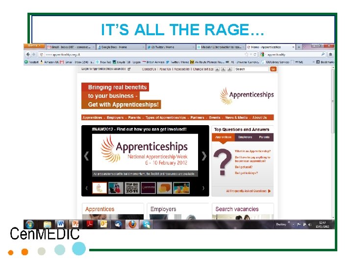 IT’S ALL THE RAGE… IT’S ALL THE RAGE…