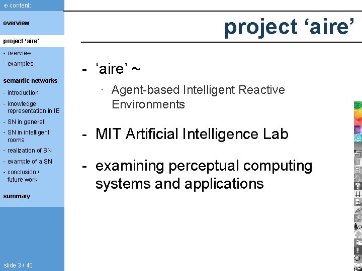 content: project ‘aire’ overview project ‘aire’ - overview - examples semantic networks - content: project ‘aire’ overview project ‘aire’ - overview - examples semantic networks -