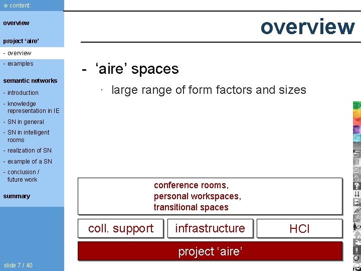 content: overview project ‘aire’ - overview - examples semantic networks - introduction - content: overview project ‘aire’ - overview - examples semantic networks - introduction -