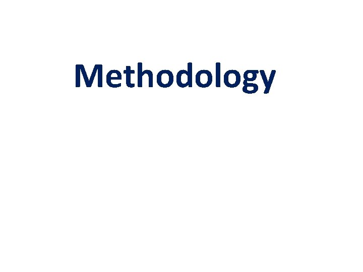 Methodology 