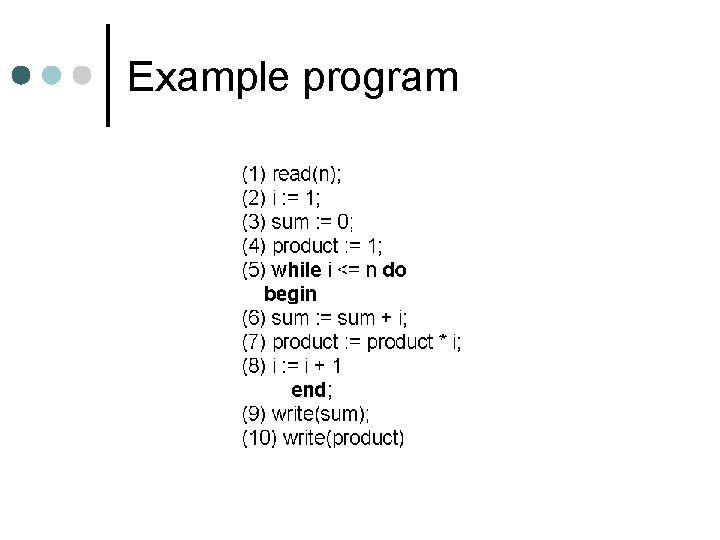 Example program 