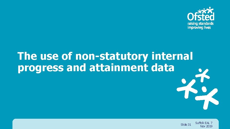 The use of non-statutory internal progress and attainment data Slide 31 Suffolk EAL 7