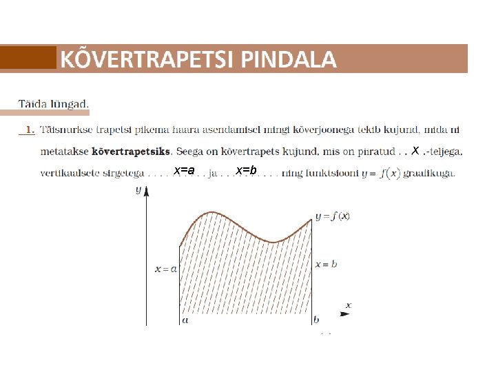 x x=a x=b 