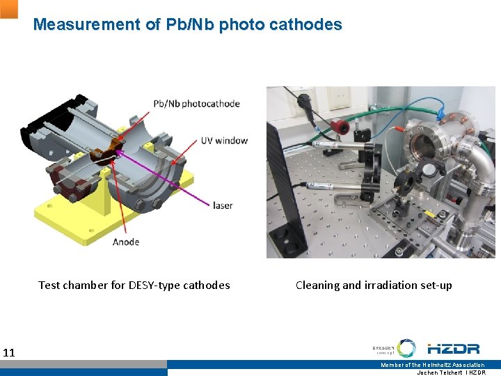 Measurement of Pb/Nb photo cathodes Test chamber for DESY-type cathodes Cleaning and irradiation set-up Measurement of Pb/Nb photo cathodes Test chamber for DESY-type cathodes Cleaning and irradiation set-up