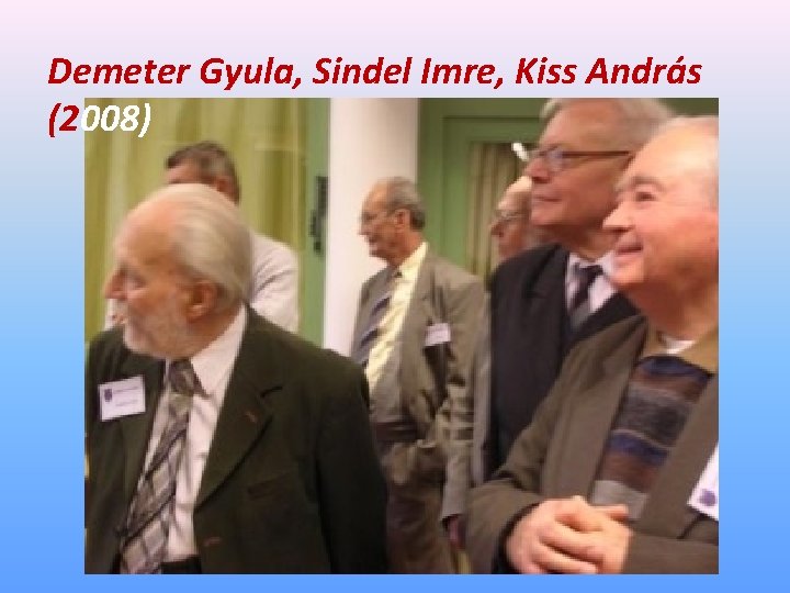Demeter Gyula, Sindel Imre, Kiss András (2008) 