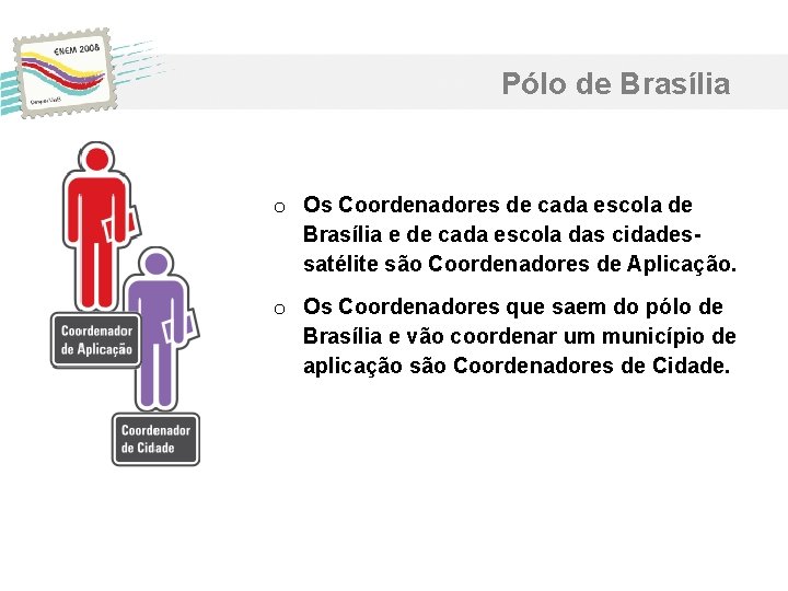 Pólo de Brasília o Os Coordenadores de cada escola de Brasília e de cada Pólo de Brasília o Os Coordenadores de cada escola de Brasília e de cada