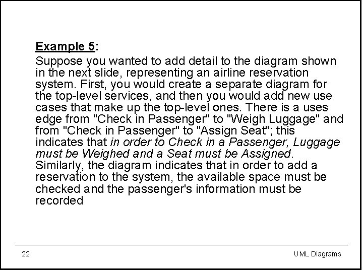 Example 5: Suppose you wanted to add detail to the diagram shown in the