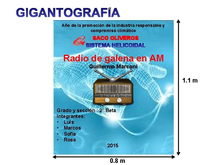 Año de la promoción de la industria responsable y compromiso climático SACO OLIVEROS Radio Año de la promoción de la industria responsable y compromiso climático SACO OLIVEROS Radio