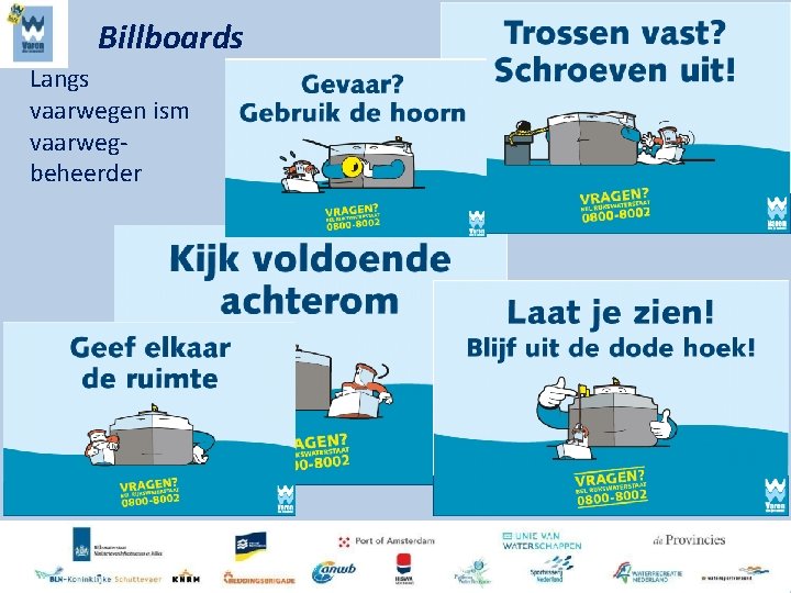 Billboards Langs vaarwegen ism vaarwegbeheerder 