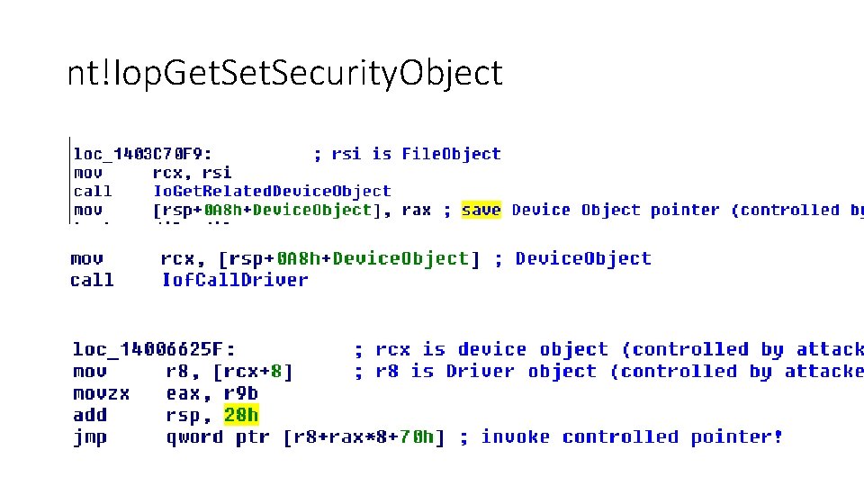 nt!Iop. Get. Security. Object 