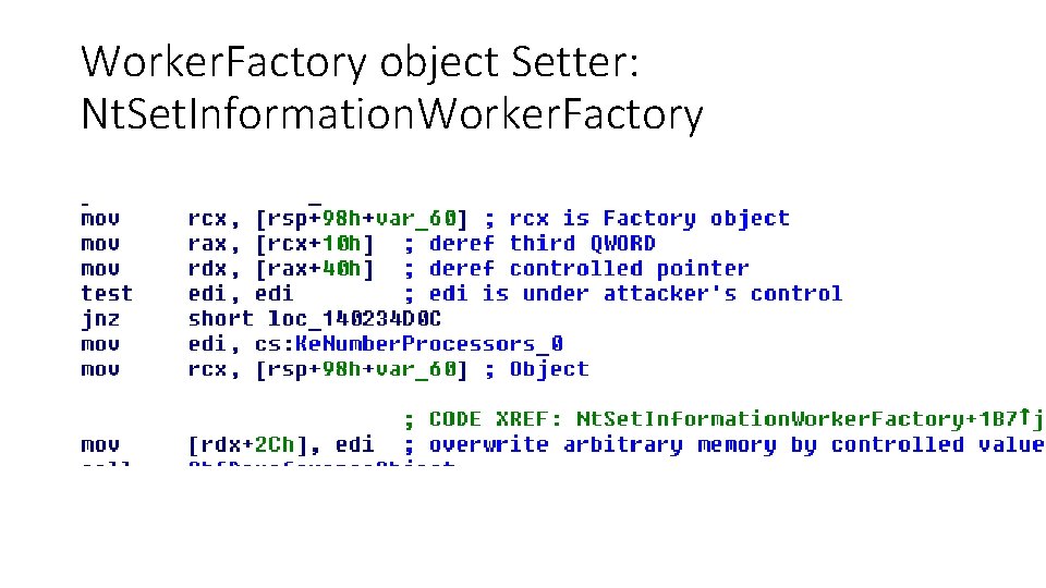 Worker. Factory object Setter: Nt. Set. Information. Worker. Factory 