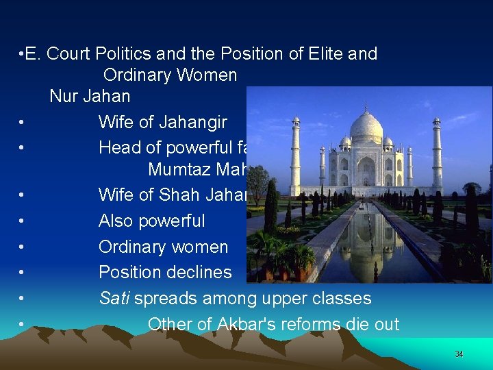  • E. Court Politics and the Position of Elite and Ordinary Women Nur