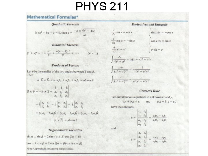 PHYS 211 