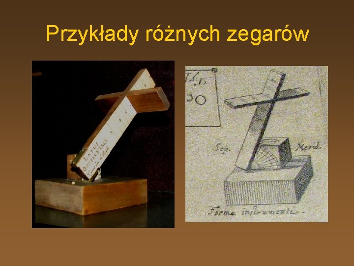 Przykłady różnych zegarów 