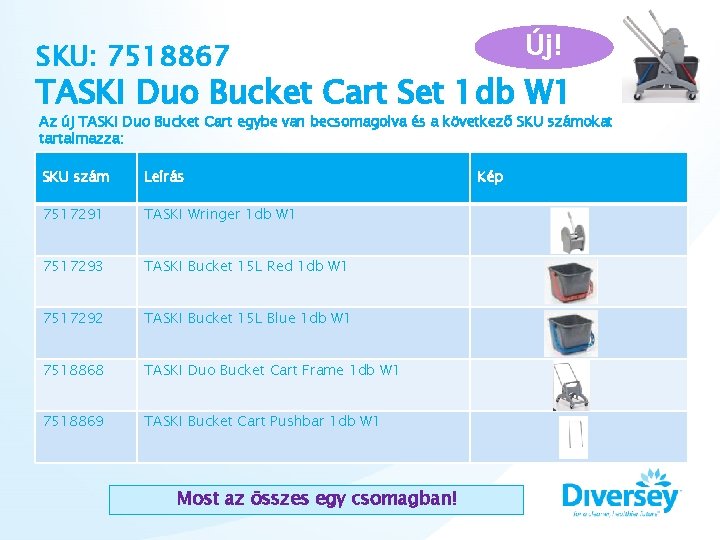 Új! SKU: 7518867 TASKI Duo Bucket Cart Set 1 db W 1 Az új Új! SKU: 7518867 TASKI Duo Bucket Cart Set 1 db W 1 Az új