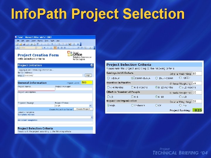 Info. Path Project Selection 