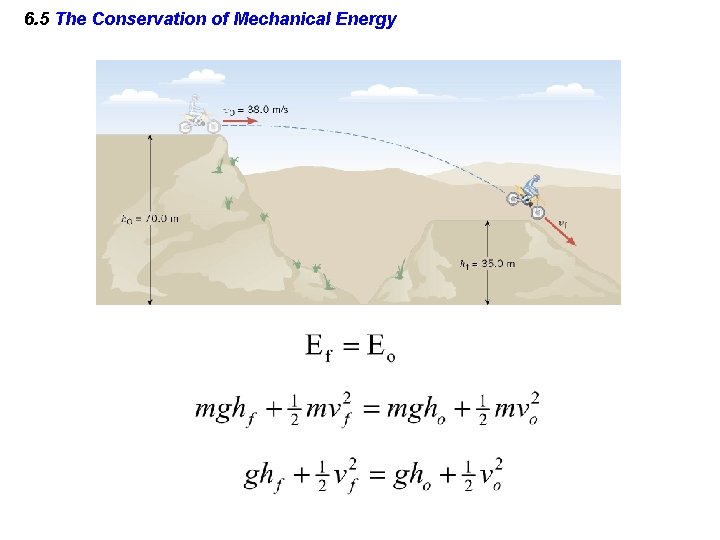 6. 5 The Conservation of Mechanical Energy 