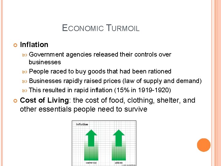ECONOMIC TURMOIL Inflation Government agencies released their controls over businesses People raced to buy ECONOMIC TURMOIL Inflation Government agencies released their controls over businesses People raced to buy