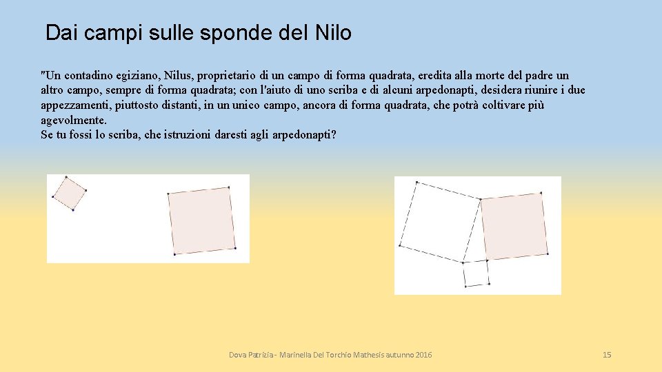 Dai campi sulle sponde del Nilo "Un contadino egiziano, Nilus, proprietario di un campo