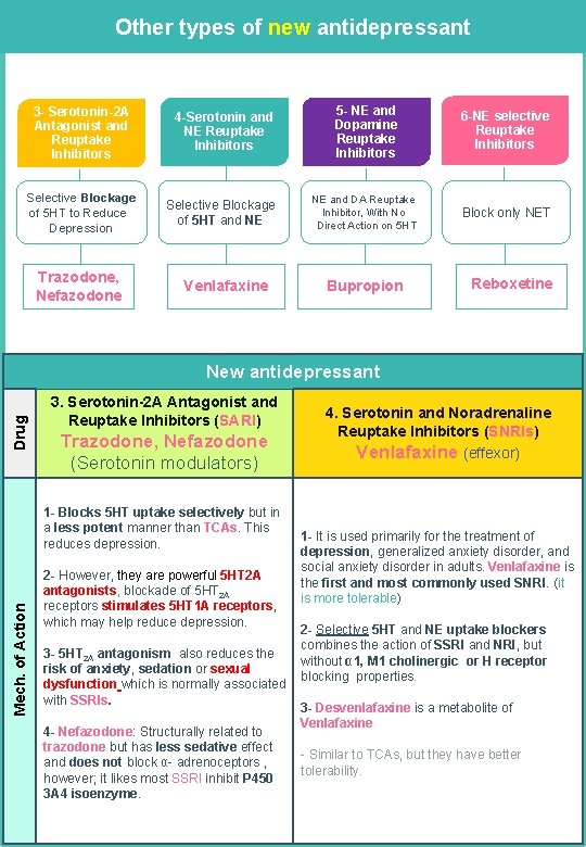 Other types of new antidepressant 3 - Serotonin-2 A Antagonist and Reuptake Inhibitors Selective