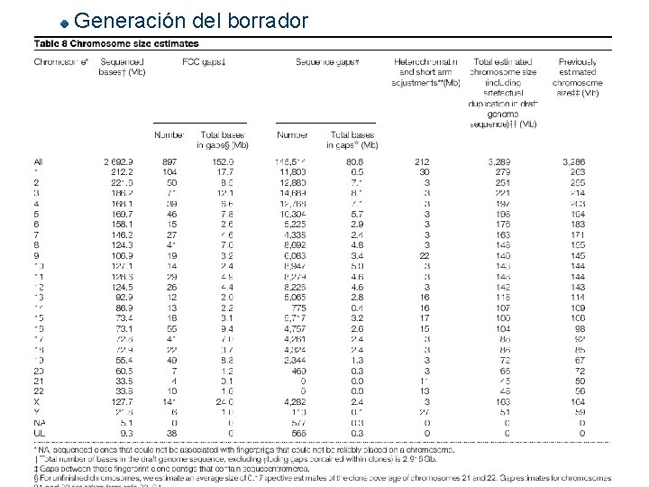  Generación del borrador 