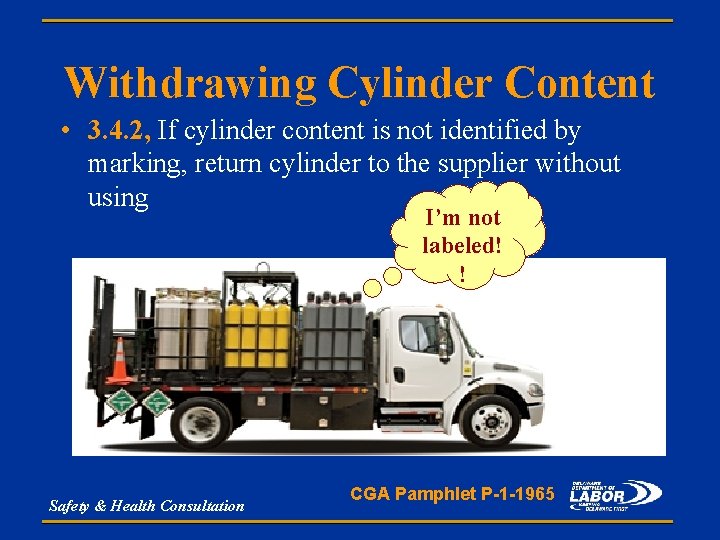 Withdrawing Cylinder Content • 3. 4. 2, If cylinder content is not identified by